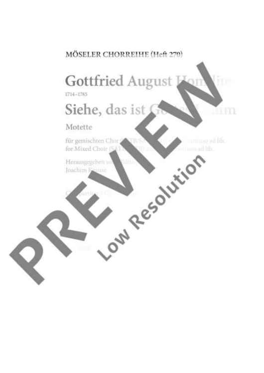 Here is the Lamb of God - Choral Score