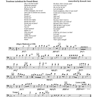 Ola, o che bon eccho! - Choir 2, Trombone