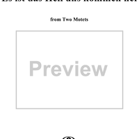 Two Motets, op. 29, no. 1, Es ist das Heil uns kommen her