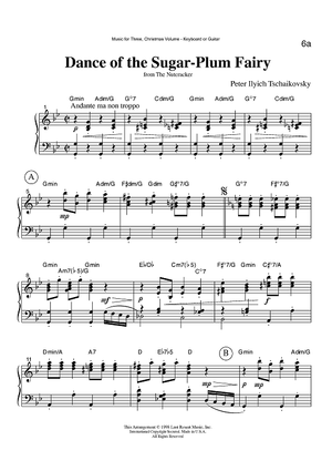 Dance of the Sugar-Plum Fairy - from The Nutcracker - Keyboard or Guitar