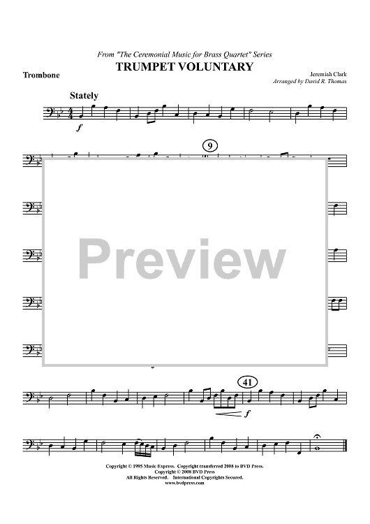 Trumpet Voluntary - Trombone