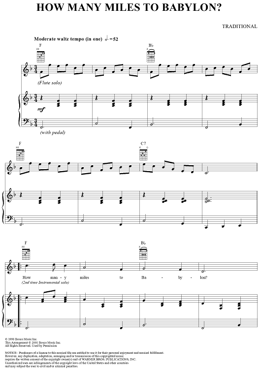 How Many Miles to Babylon?