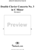 Double Clavier Concerto No. 3 in C Minor, Movement 1   (BWV 1062) - Score