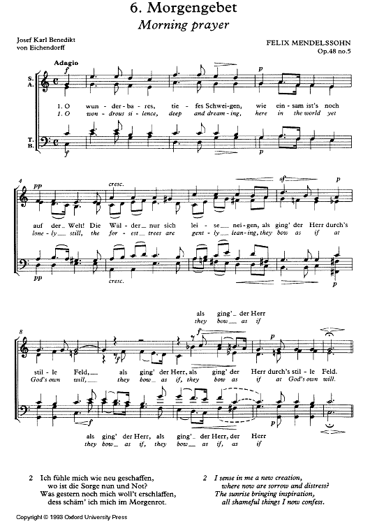 Morgengebet Op.48 No. 5