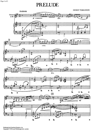 Difficult 2/1 - Prelude - Score