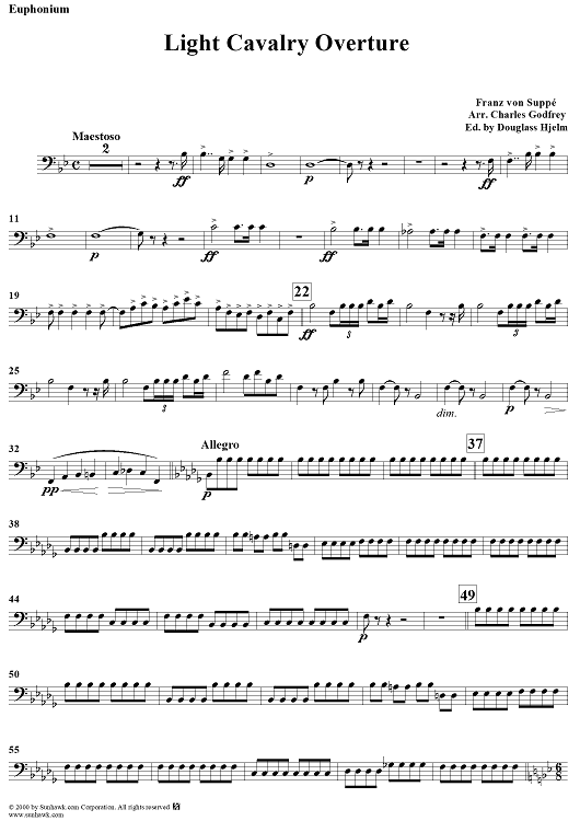 Light Cavalry Overture - Euphonium
