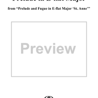 Prelude in E-flat Major, "St. Anne," BWV 552a