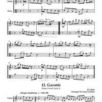 Moderato from Fantasia 11 / Gavotte from French Suite 4