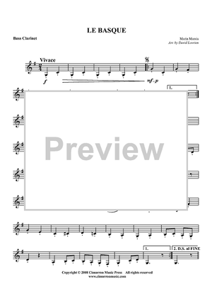 Le Basque - Bass Clarinet