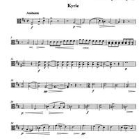 Messe solenne [set of parts] - Viola