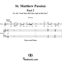 St. Matthew Passion: Part II, No. 36c, "And Then Did They Spit in His Face"