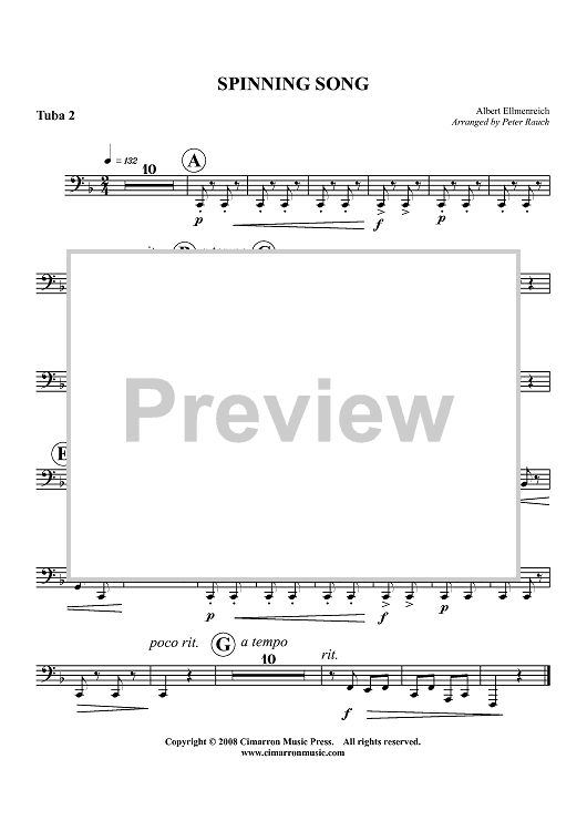 Spinning Song - Tuba 2