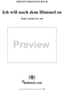 "Ich will nach dem Himmel zu", Aria, No. 3 from Cantata No. 146: "Wir müssen durch viel Trübsal" - Piano Score