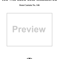 "Ich will nach dem Himmel zu", Aria, No. 3 from Cantata No. 146: "Wir müssen durch viel Trübsal" - Piano Score