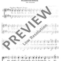 Wanderliedchen - Choral Score