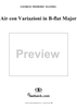 3 Lecons: Air con Variazioni in B-flat Major