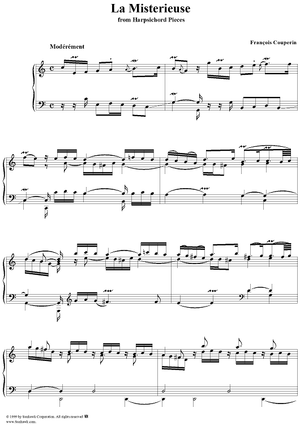 Harpsichord Pieces, Book 4, Suite 25, No.2:  La misterieuse
