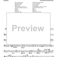 Ola, o che bon eccho! - Choir 2, Trombone