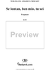 Notturno for Two Soprano, Bass and Orchestra: "Se lontan, ben mio, tu sei", K. 438 - Full Score