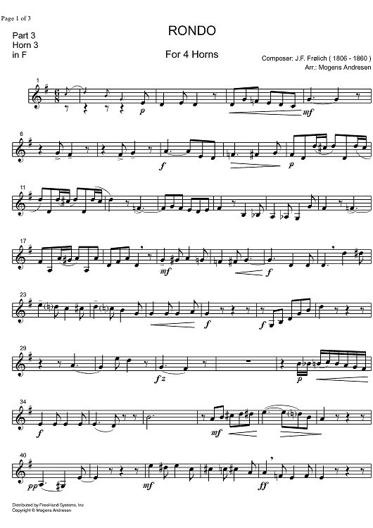 Rondo - Horn in F 3