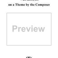 No. 1: Variations on a Theme by the Composer
