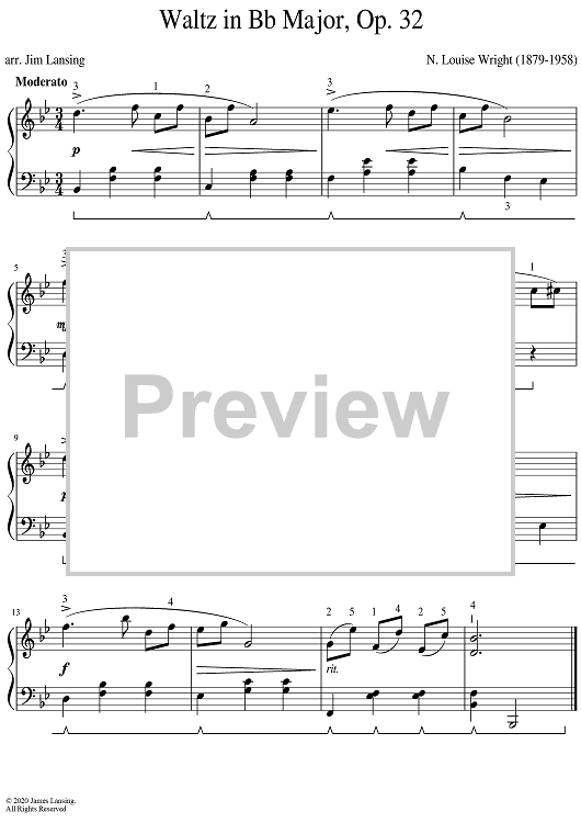 Waltz In Bb Major, Op. 32