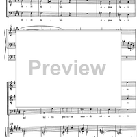 Agnus Dei E Major - Full Score