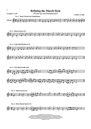 Refining the March Style (Warm-ups and Fundamentals) - Trumpet 1 in Bb