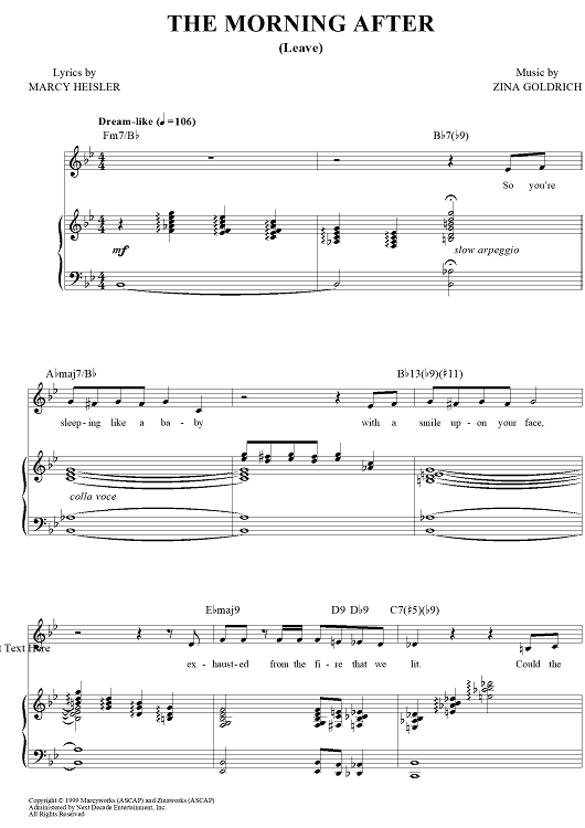 The Morning After (Leave)