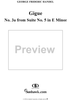 Suite no. 5 in E minor, HWV438, no. 3a:  Gigue