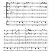 Bear Creek Bebop for String Orchestra - Score