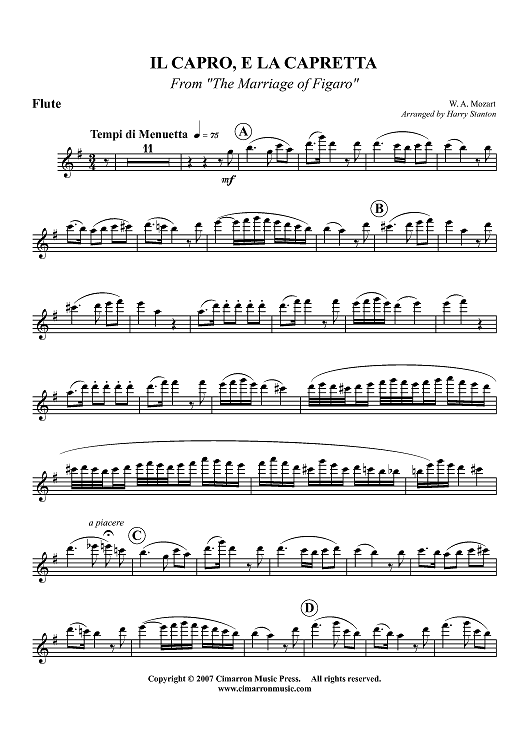 Il capro, e la capretta - Flute