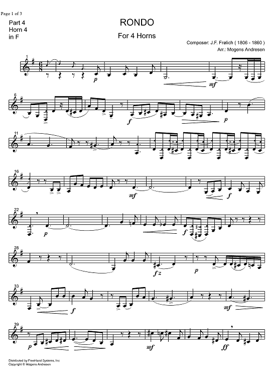 Rondo - Horn in F 4