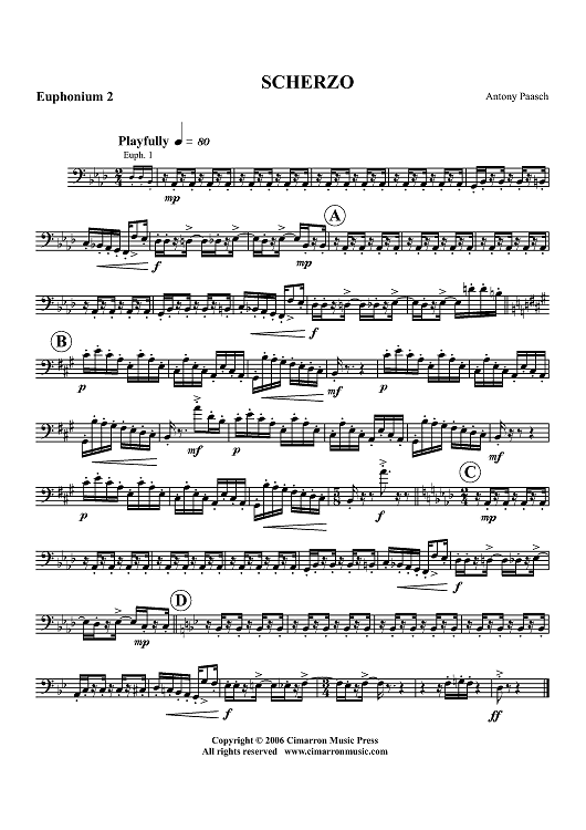 Scherzo - Euphonium 2 BC/TC