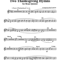Two Thanksgiving Hymns - Trumpet 2