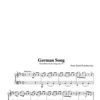 German Song - from Album for the Young, Op. 39