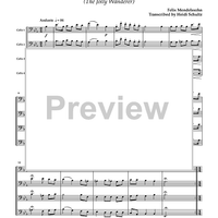Mendelssohn Songs: Volume 1 for Cello Quartet - Score