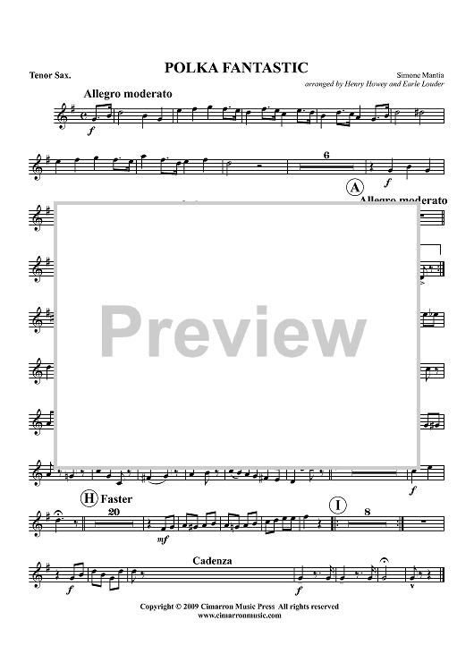 Polka Fantastic - Tenor Sax