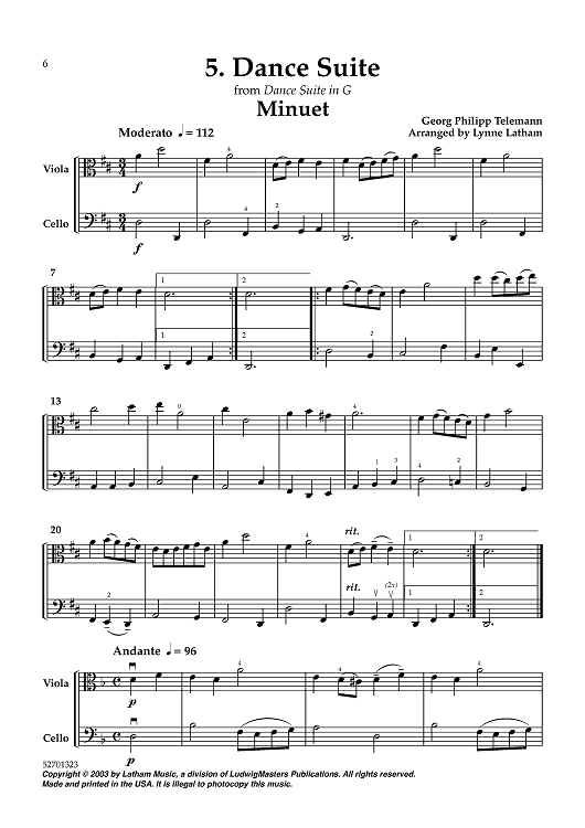 Dance Suite - from Dance Suite in G