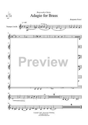 Adagio for Brass - Trumpet 3 in B-flat