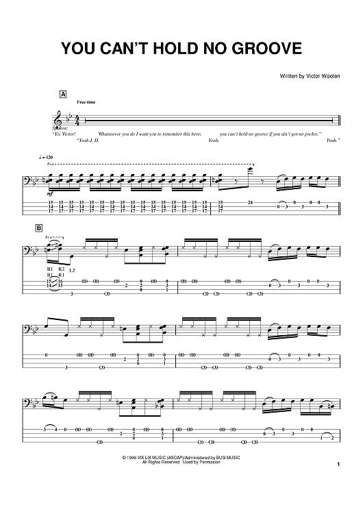 You Can't Hold No Groove