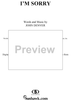 I'm Sorry