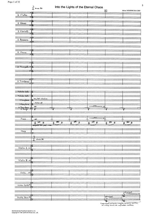 Into the Lights of Eternal Chaos - Full Score