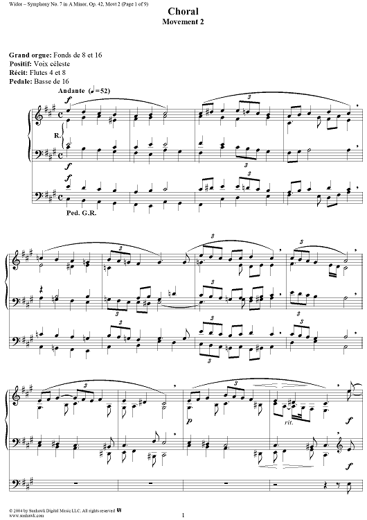 Symphony No. 7 in A Minor, Op. 42: Movt. 2