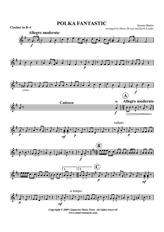 Polka Fantastic - Clarinet 4 in Bb