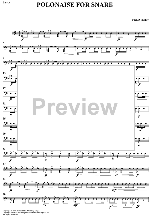 Polonaise For Snare