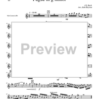 Fugue in g minor - Solo Cornet in Bb