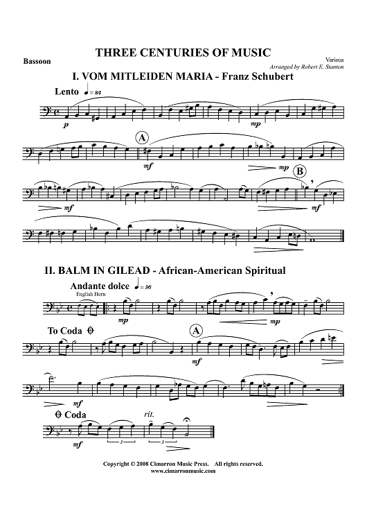 Three Centuries of Music - Bassoon