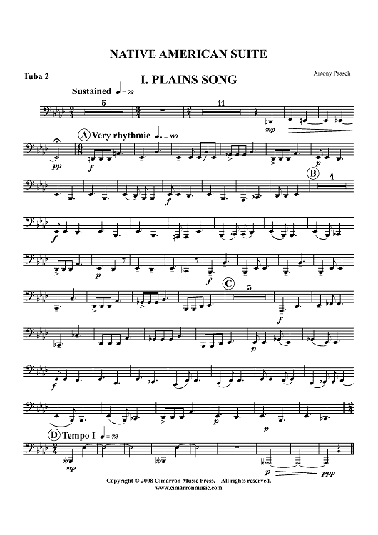 Native American Suite - Tuba 2