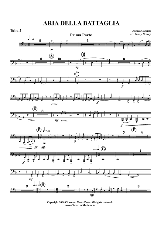Aria Della Battaglia - Tuba 2